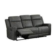 Asher Manual Reclining Sofa Grey